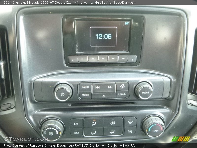 Silver Ice Metallic / Jet Black/Dark Ash 2014 Chevrolet Silverado 1500 WT Double Cab 4x4
