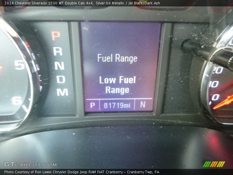 Silver Ice Metallic / Jet Black/Dark Ash 2014 Chevrolet Silverado 1500 WT Double Cab 4x4