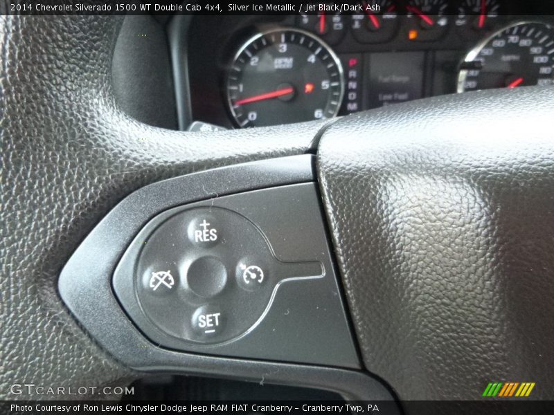 Silver Ice Metallic / Jet Black/Dark Ash 2014 Chevrolet Silverado 1500 WT Double Cab 4x4
