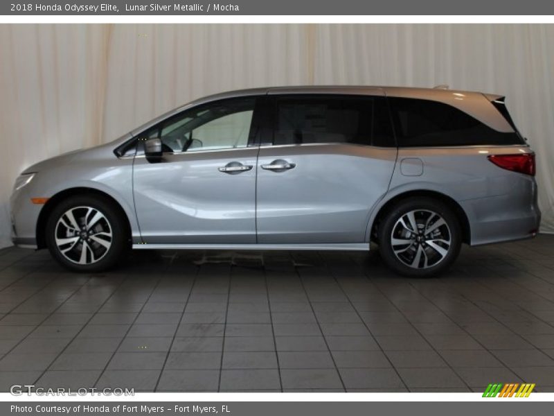 Lunar Silver Metallic / Mocha 2018 Honda Odyssey Elite