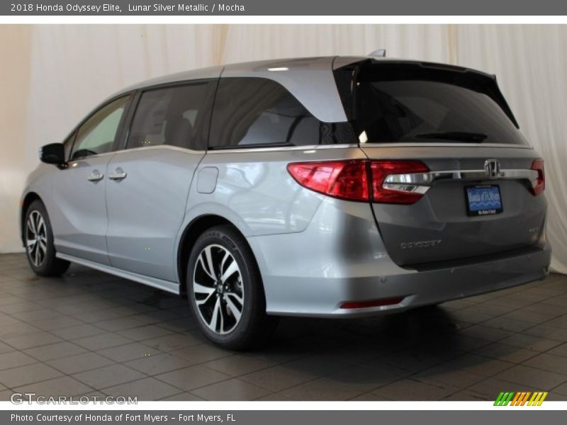 Lunar Silver Metallic / Mocha 2018 Honda Odyssey Elite
