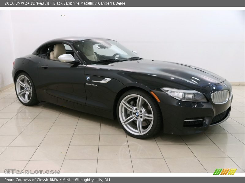 Black Sapphire Metallic / Canberra Beige 2016 BMW Z4 sDrive35is