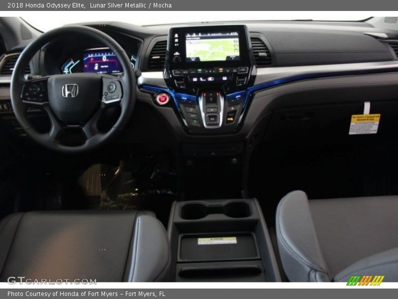 Lunar Silver Metallic / Mocha 2018 Honda Odyssey Elite