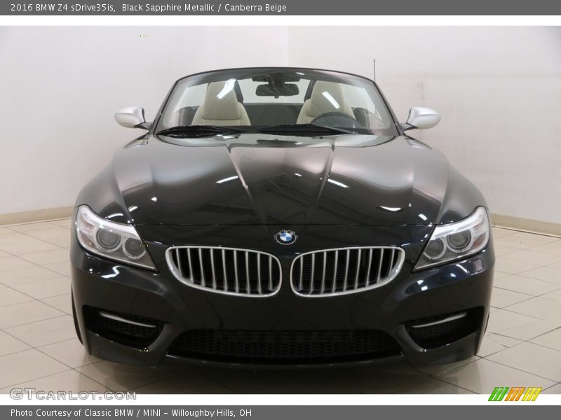 Black Sapphire Metallic / Canberra Beige 2016 BMW Z4 sDrive35is