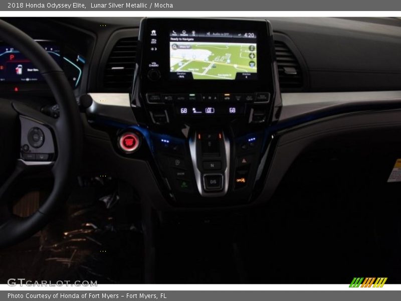 Lunar Silver Metallic / Mocha 2018 Honda Odyssey Elite