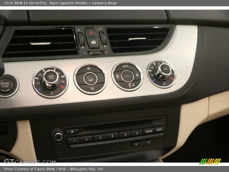 Black Sapphire Metallic / Canberra Beige 2016 BMW Z4 sDrive35is