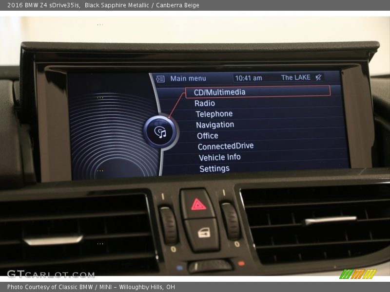 Controls of 2016 Z4 sDrive35is