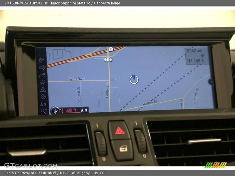 Navigation of 2016 Z4 sDrive35is