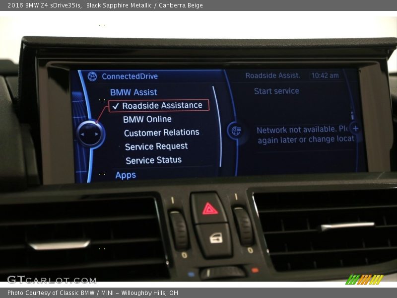 Black Sapphire Metallic / Canberra Beige 2016 BMW Z4 sDrive35is