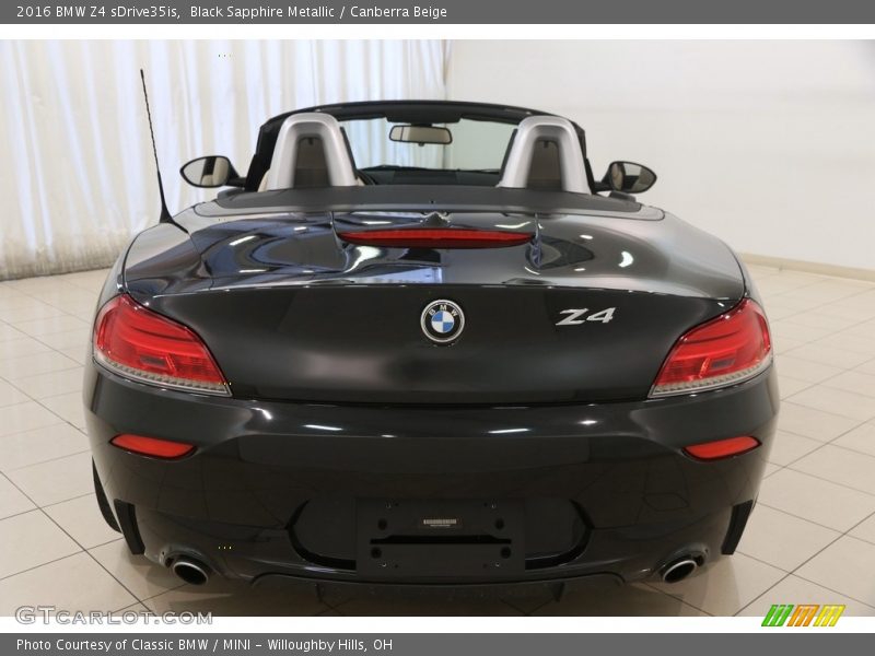 Black Sapphire Metallic / Canberra Beige 2016 BMW Z4 sDrive35is