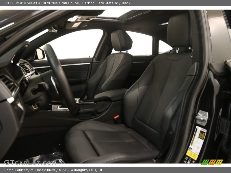 Carbon Black Metallic / Black 2017 BMW 4 Series 430i xDrive Gran Coupe