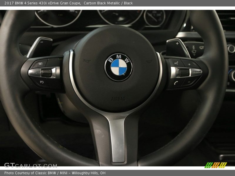 Carbon Black Metallic / Black 2017 BMW 4 Series 430i xDrive Gran Coupe