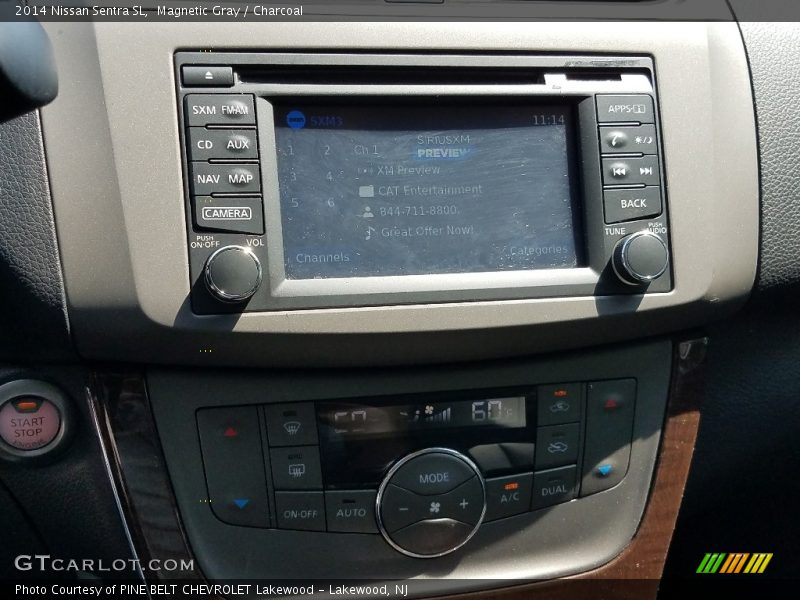 Magnetic Gray / Charcoal 2014 Nissan Sentra SL