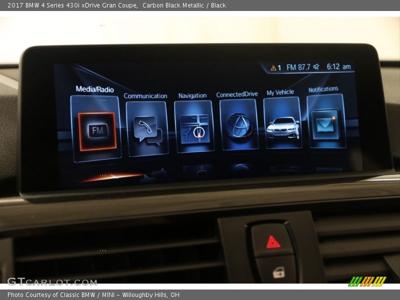 Carbon Black Metallic / Black 2017 BMW 4 Series 430i xDrive Gran Coupe