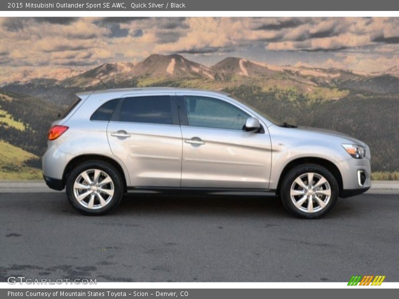 Quick Silver / Black 2015 Mitsubishi Outlander Sport SE AWC