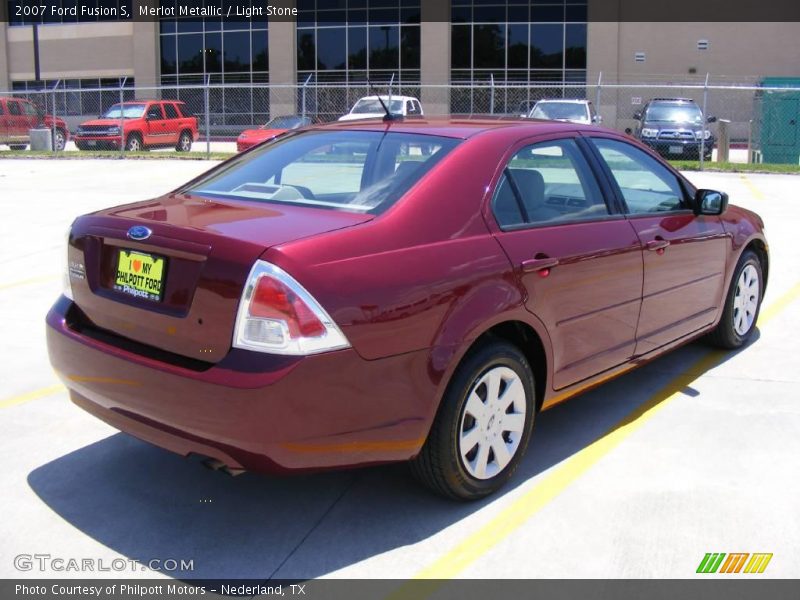 Merlot Metallic / Light Stone 2007 Ford Fusion S
