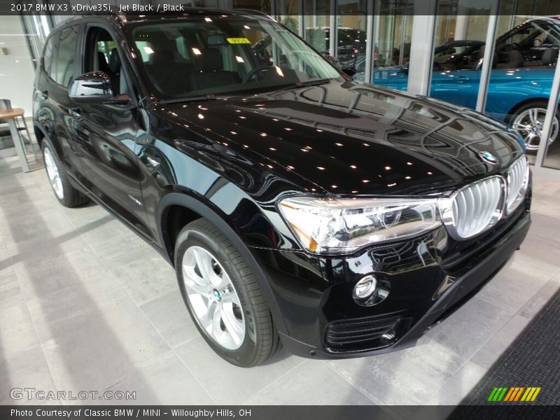 Jet Black / Black 2017 BMW X3 xDrive35i