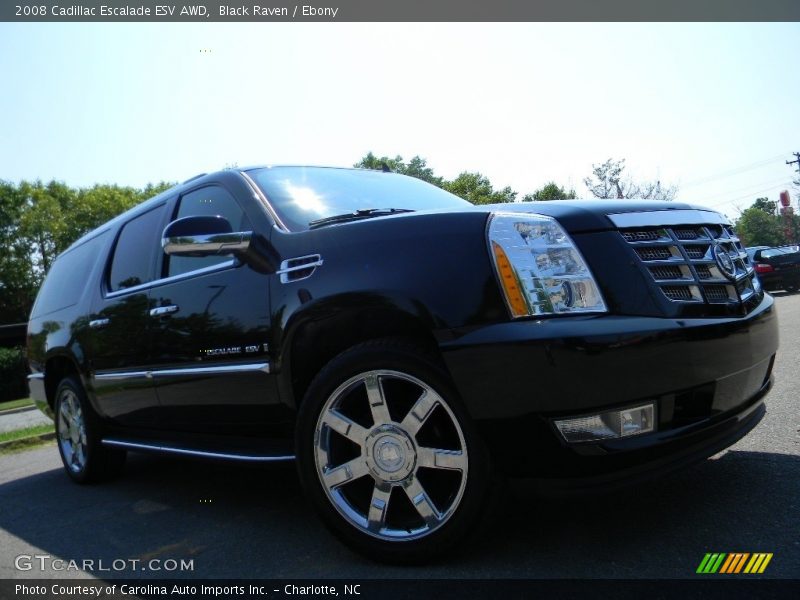 Black Raven / Ebony 2008 Cadillac Escalade ESV AWD
