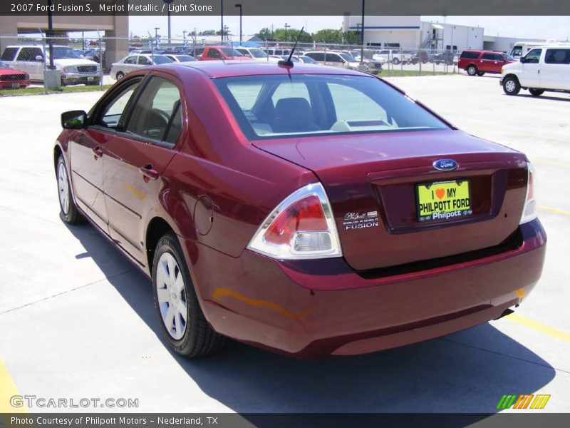 Merlot Metallic / Light Stone 2007 Ford Fusion S