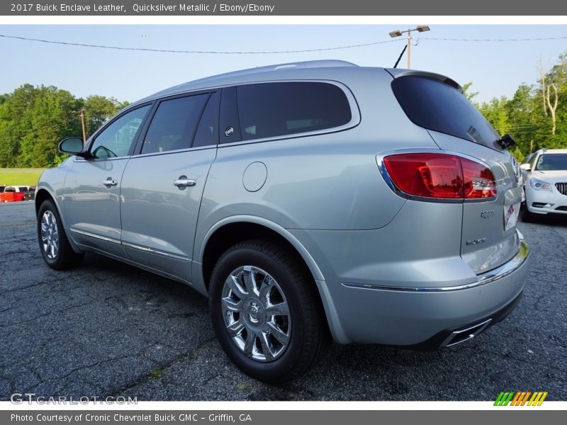Quicksilver Metallic / Ebony/Ebony 2017 Buick Enclave Leather