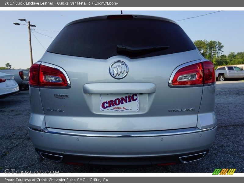 Quicksilver Metallic / Ebony/Ebony 2017 Buick Enclave Leather