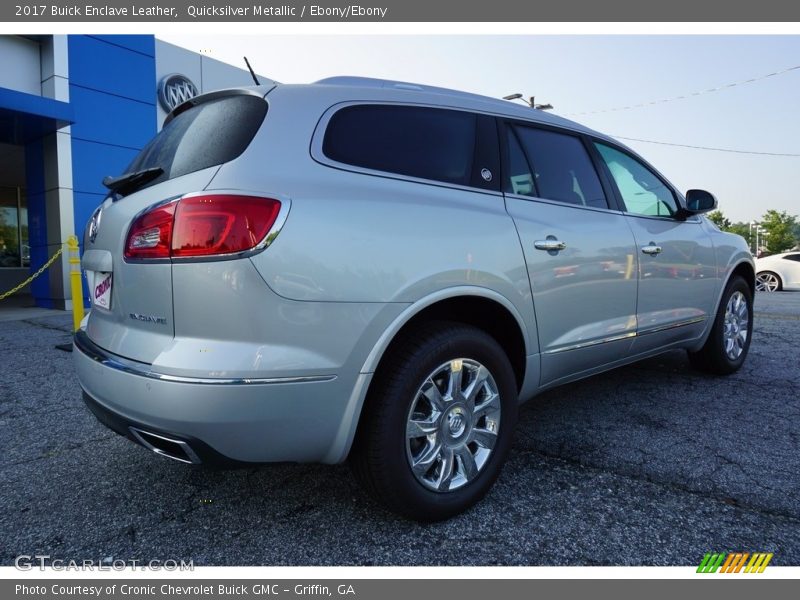 Quicksilver Metallic / Ebony/Ebony 2017 Buick Enclave Leather