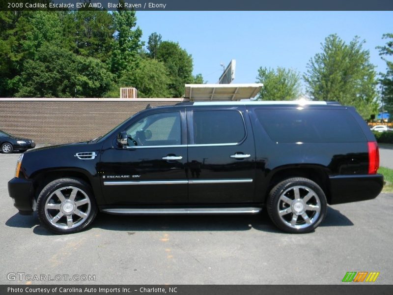 Black Raven / Ebony 2008 Cadillac Escalade ESV AWD
