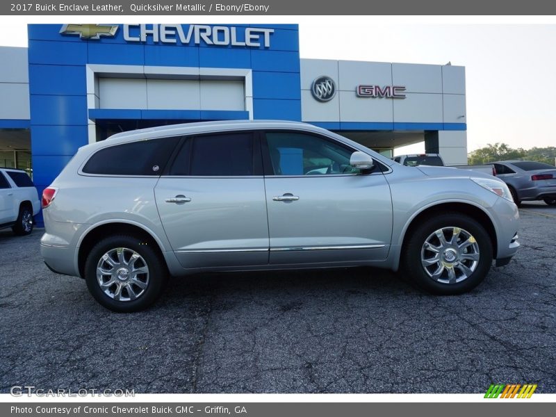 Quicksilver Metallic / Ebony/Ebony 2017 Buick Enclave Leather