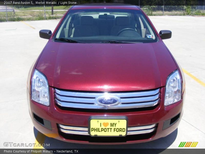 Merlot Metallic / Light Stone 2007 Ford Fusion S