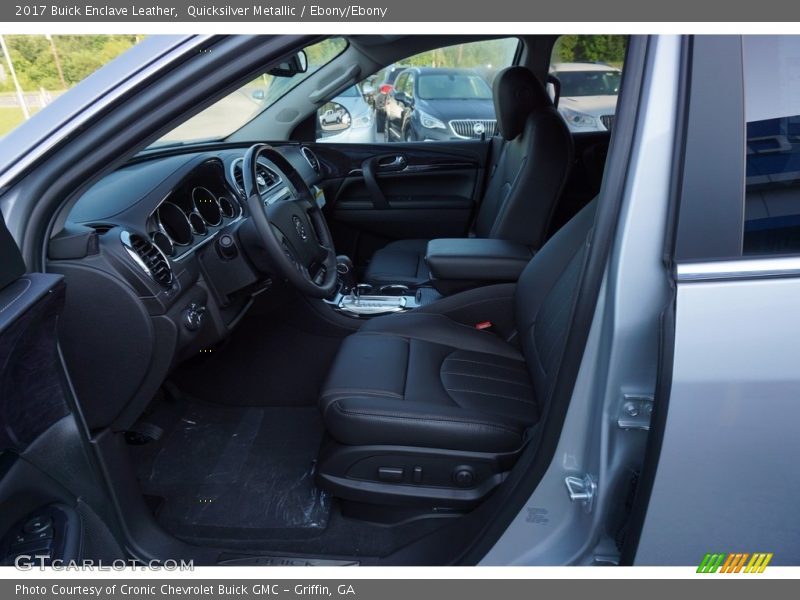 Quicksilver Metallic / Ebony/Ebony 2017 Buick Enclave Leather