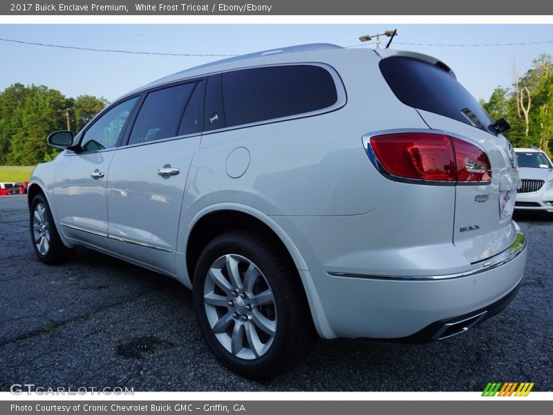White Frost Tricoat / Ebony/Ebony 2017 Buick Enclave Premium