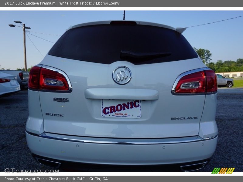 White Frost Tricoat / Ebony/Ebony 2017 Buick Enclave Premium