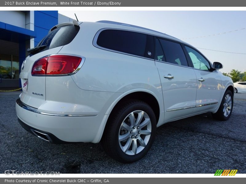 White Frost Tricoat / Ebony/Ebony 2017 Buick Enclave Premium