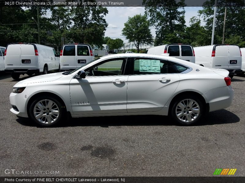 Summit White / Jet Black/Dark Titanium 2018 Chevrolet Impala LS