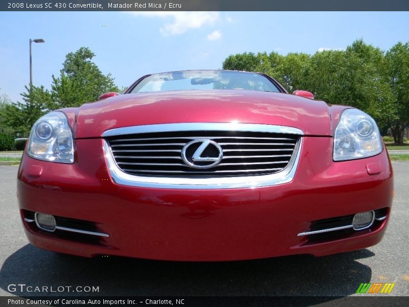 Matador Red Mica / Ecru 2008 Lexus SC 430 Convertible