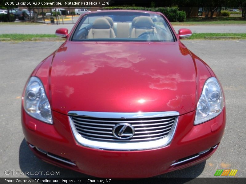 Matador Red Mica / Ecru 2008 Lexus SC 430 Convertible