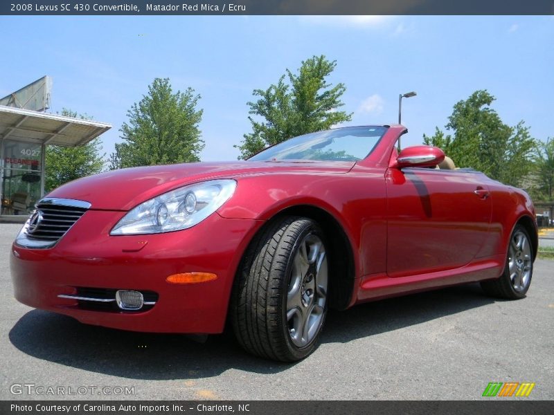 Matador Red Mica / Ecru 2008 Lexus SC 430 Convertible