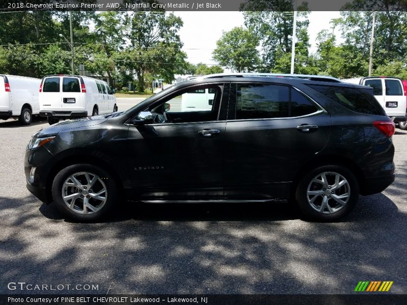 Nightfall Gray Metallic / Jet Black 2018 Chevrolet Equinox Premier AWD