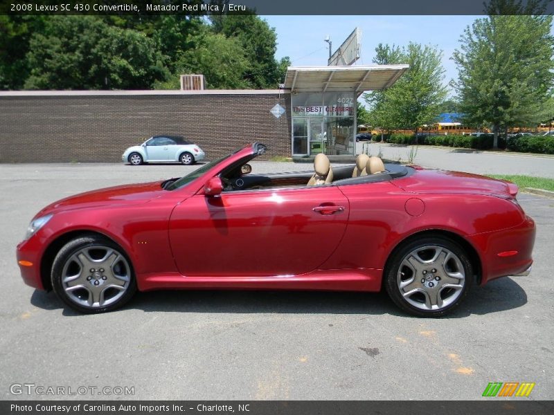 Matador Red Mica / Ecru 2008 Lexus SC 430 Convertible