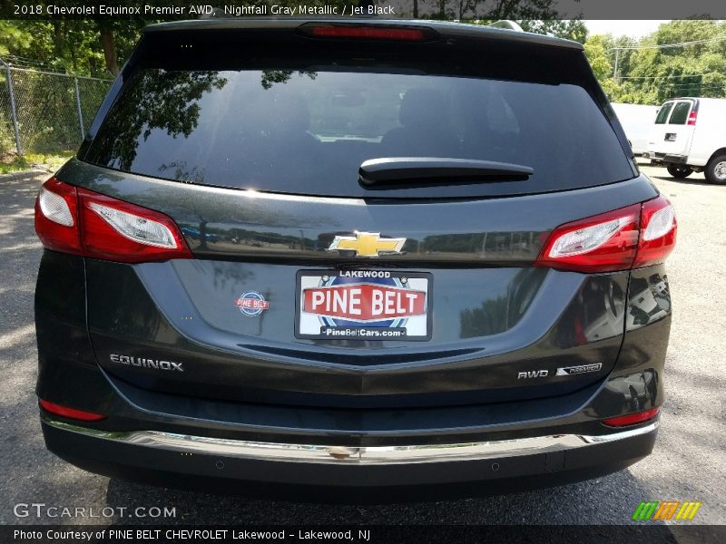 Nightfall Gray Metallic / Jet Black 2018 Chevrolet Equinox Premier AWD