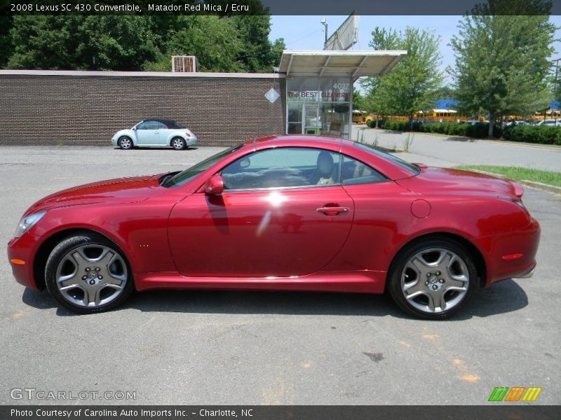Matador Red Mica / Ecru 2008 Lexus SC 430 Convertible