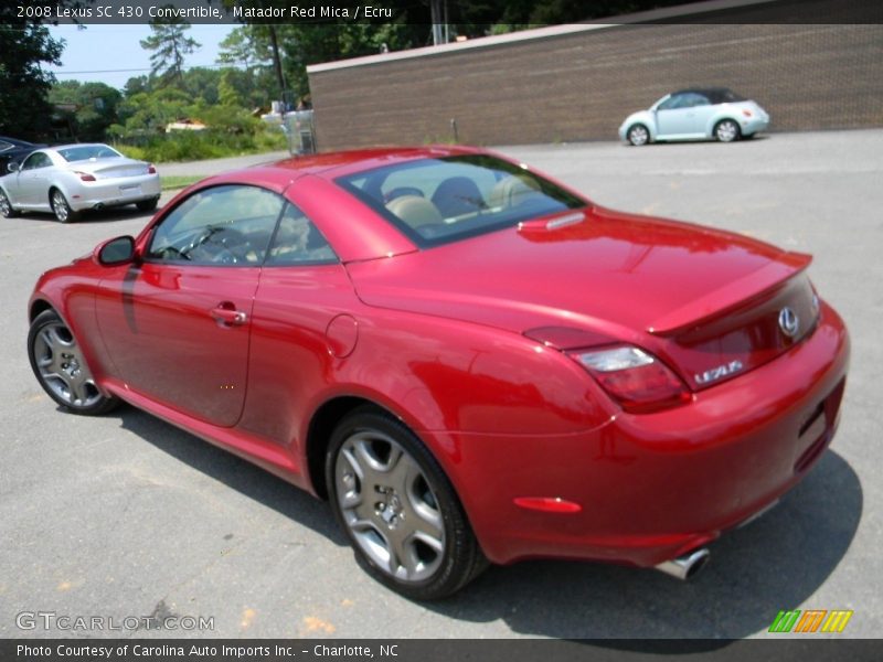 Matador Red Mica / Ecru 2008 Lexus SC 430 Convertible