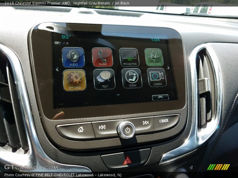 Nightfall Gray Metallic / Jet Black 2018 Chevrolet Equinox Premier AWD