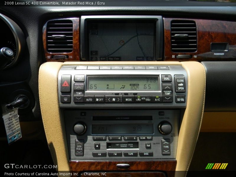 Matador Red Mica / Ecru 2008 Lexus SC 430 Convertible