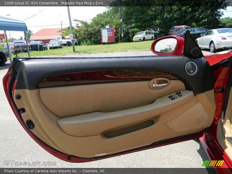 Matador Red Mica / Ecru 2008 Lexus SC 430 Convertible