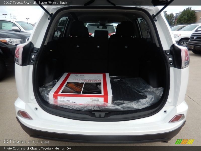 Super White / Black 2017 Toyota RAV4 LE