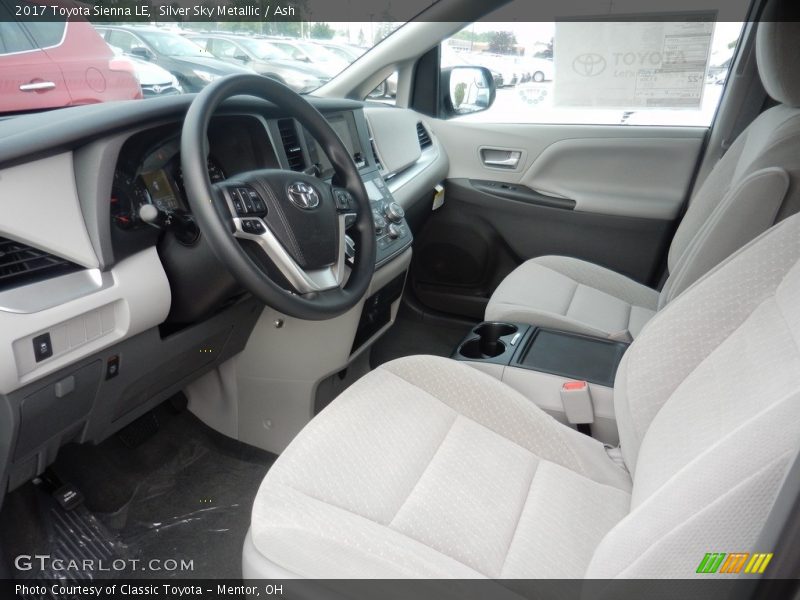 Silver Sky Metallic / Ash 2017 Toyota Sienna LE