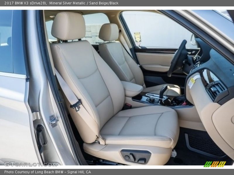 Mineral Silver Metallic / Sand Beige/Black 2017 BMW X3 sDrive28i