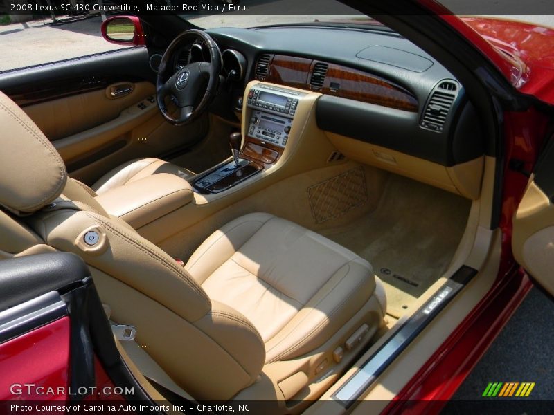 Matador Red Mica / Ecru 2008 Lexus SC 430 Convertible