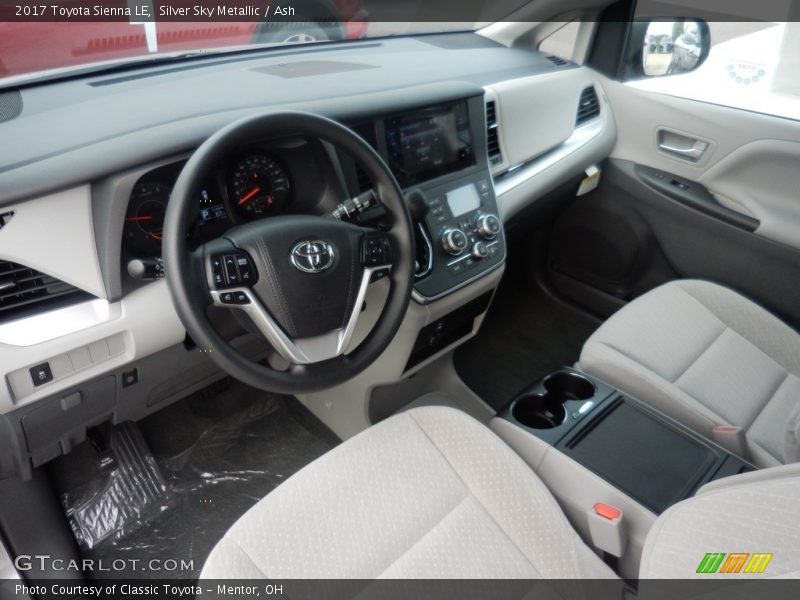 Silver Sky Metallic / Ash 2017 Toyota Sienna LE